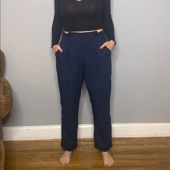 Anthropologie Lightweight Blue Trouser Pant. - Picture 4 of 8